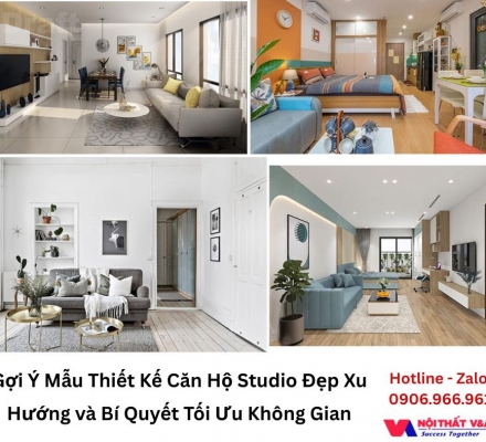 Gợi Ý Mẫu Thiết Kế Căn Hộ Studio Đẹp Xu Hướng và Bí Quyết Tối Ưu Không Gian