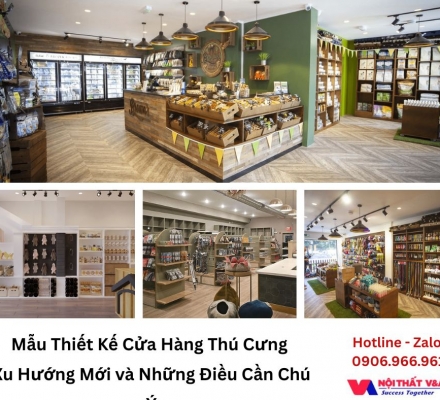 Mẫu Thiết Kế Cửa Hàng Thú Cưng Xu Hướng Mới và Những Điều Cần Chú Ý