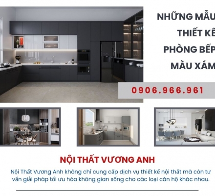 Thiết Kế Phòng Bếp Màu Xám Ý Tưởng, Lợi Ích và Mẫu Sang Trọng