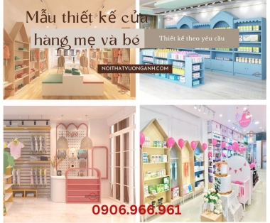 Mẫu Thiết Kế Shop Mẹ Và Bé: Đẹp, Hiện Đại Và Tiện Lợi