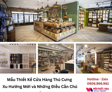 Mẫu Thiết Kế Cửa Hàng Thú Cưng Xu Hướng Mới và Những Điều Cần Chú Ý