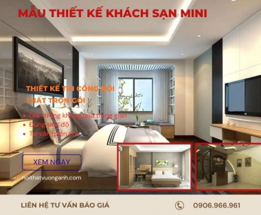 Thiết Kế Nội Thất Khách Sạn Mini Tối Ưu Không Gian và Chi Phí