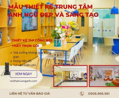 Mẫu Thiết Kế Trung Tâm Anh Ngữ Đẹp Và Sáng Tạo
