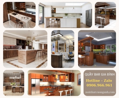 Mẫu Quầy Bar Gia Đình Đẹp - Thiết Kế, Kích Thước và Cách Trang Trí Tối Ưu