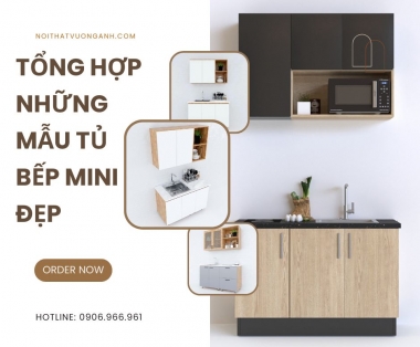 Tổng hợp những mẫu tủ bếp mini đẹp cho chung cư, phòng trọ, căn hộ nhỏ