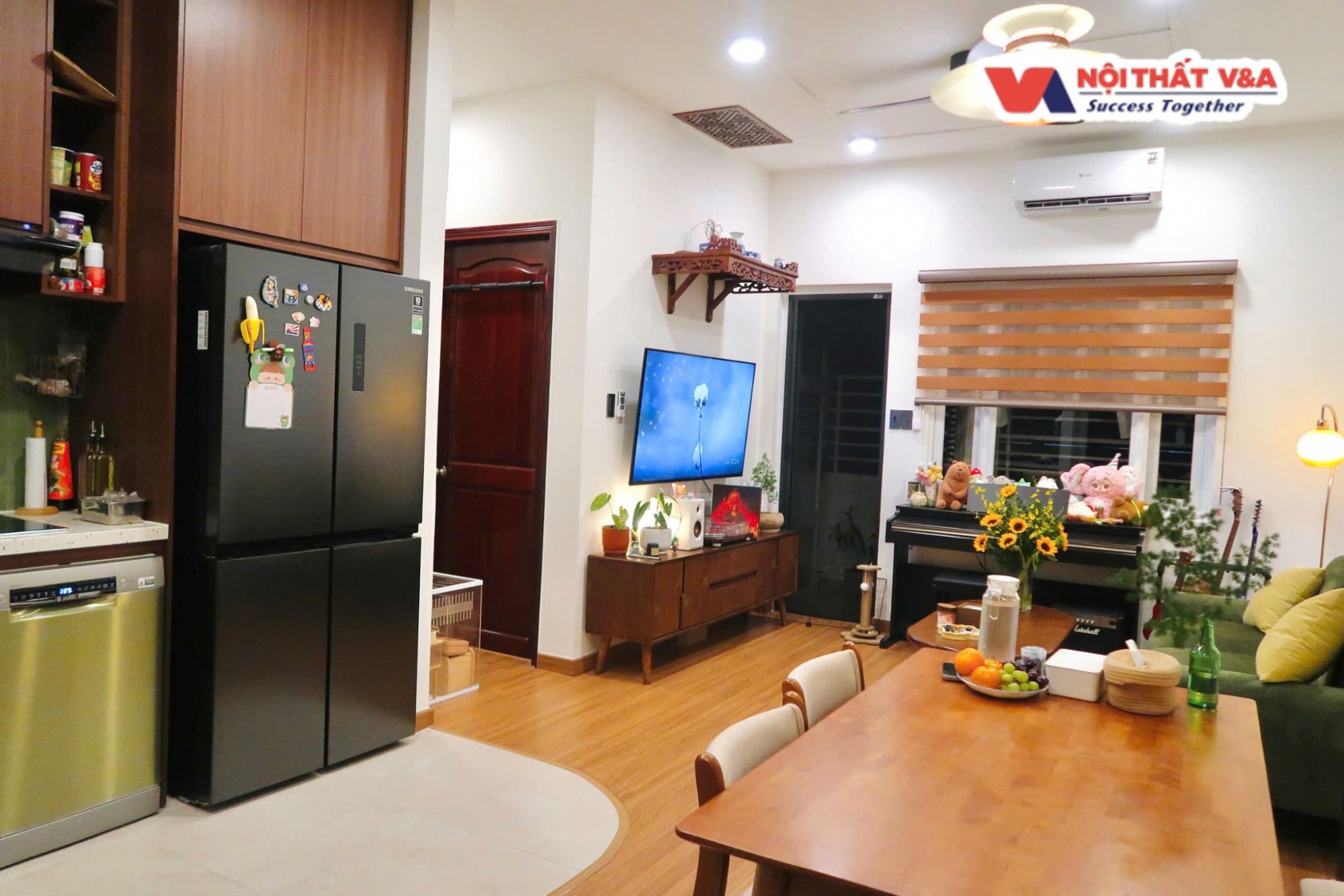 Thi công công trình căn hộ - Nội thất gỗ hiện đại