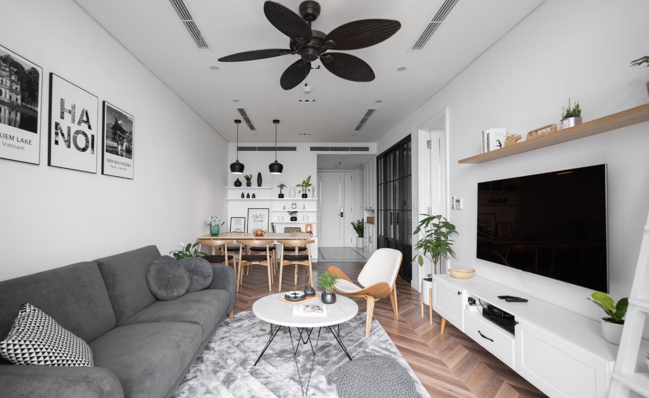 Căn hộ Vinhomes Grand Park – TP. Thủ Đức - Thi công nội thất phòng khách hồ chí minh