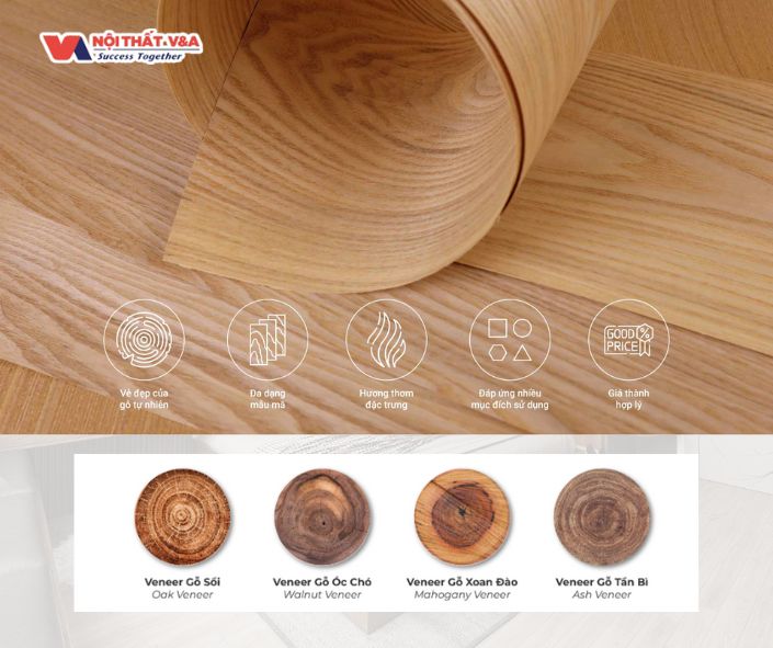 Gỗ veneer - nội thất gỗ hiện đại hcm
