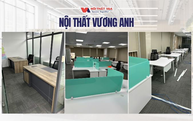 Thi công nội thất văn phòng giá rẻ long an - Nội thất Vương Anh