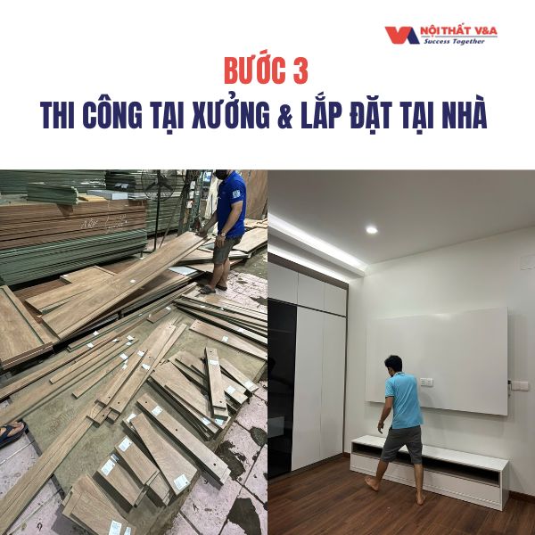 Thi công và lắp đặt - Thi công nội thất phòng khách hcm
