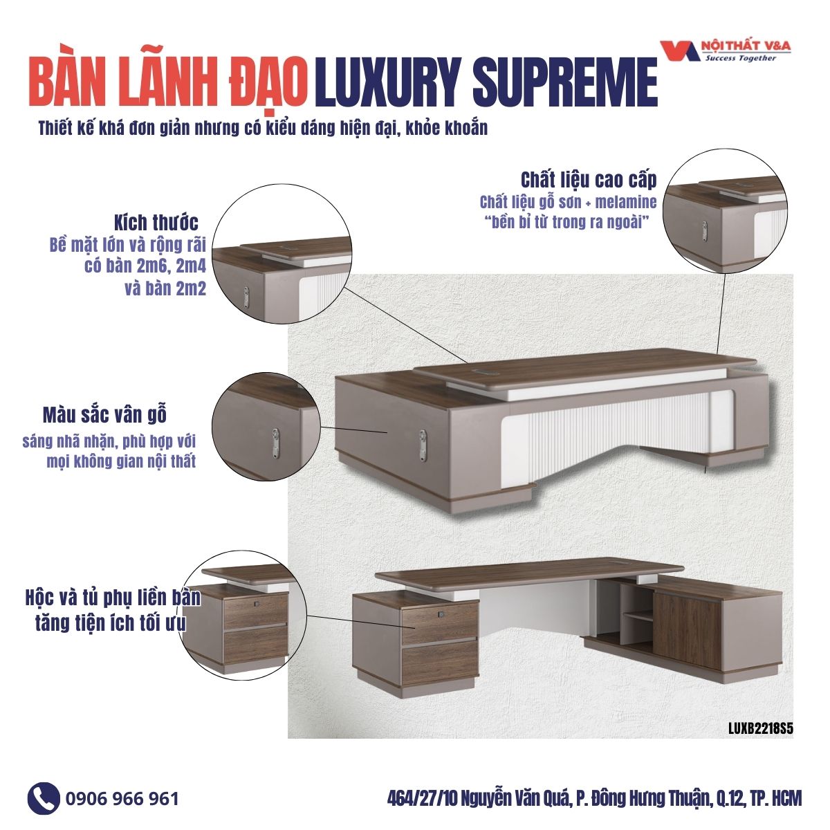 bàn lãnh đạo LUXURY SUPREME