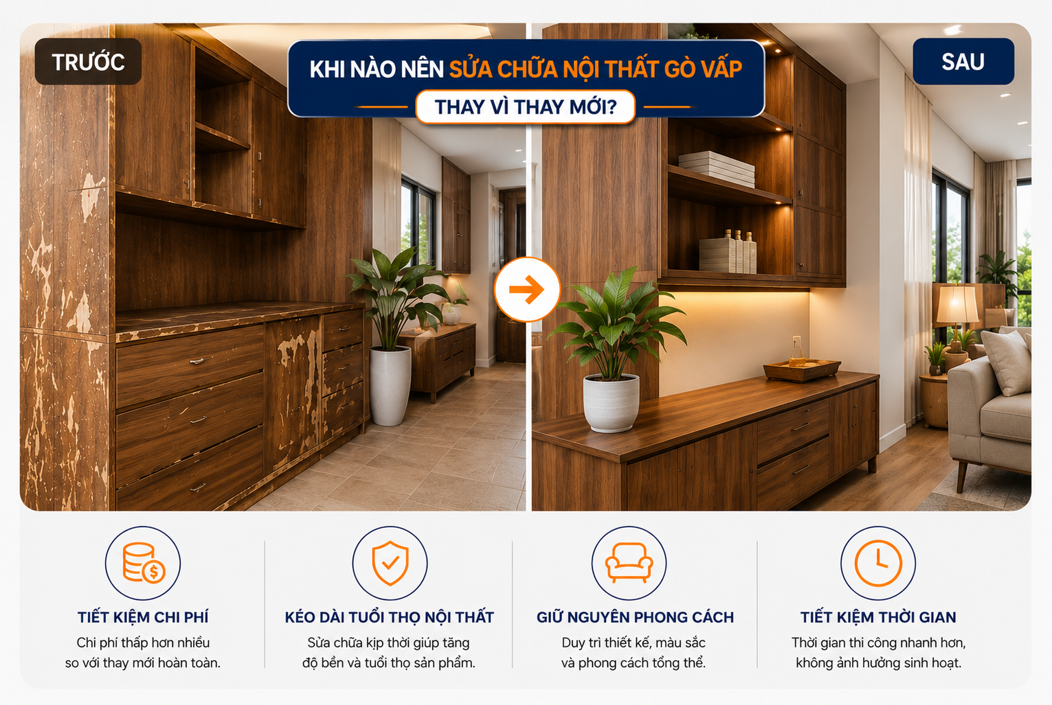 Khi nào nên sửa chữa nội thất Gò Vấp