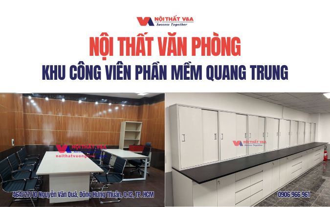 Nội thất văn phòng tại khu công viên phần mềm Quang Trung