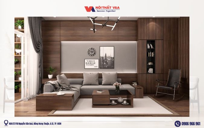 Thi Công Nội Thất Phòng Khách HCM Trọn Gói