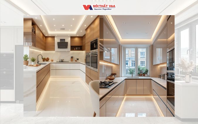 Tủ Bếp Chữ L - Báo Giá Tủ Bếp Acrylic